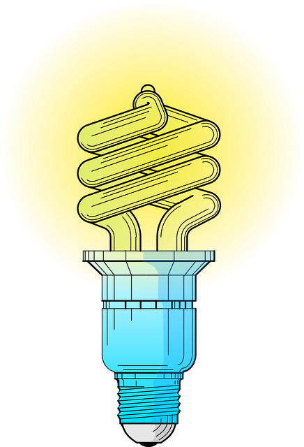 Free compact fluorescent lamp vector