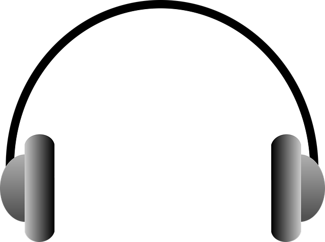 Free headset music audio vector