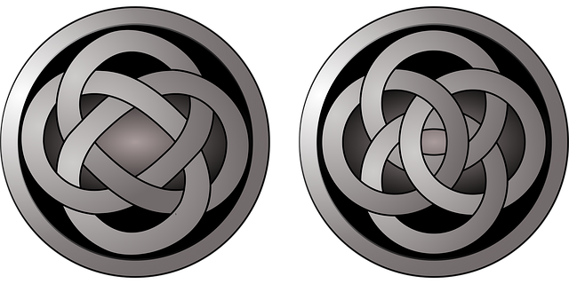 Free celtic circles celtic design buttons vector