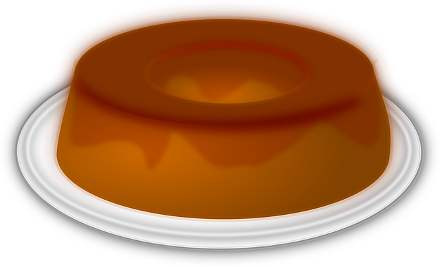 Free flan pudding dessert vector
