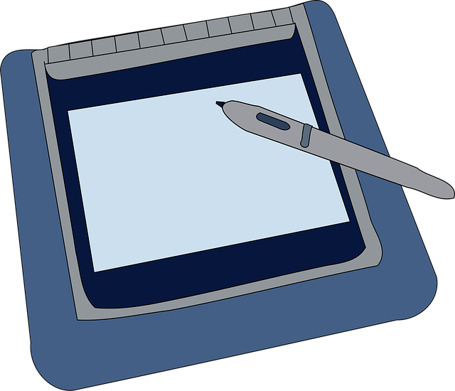 Free tablet handheld portable vector