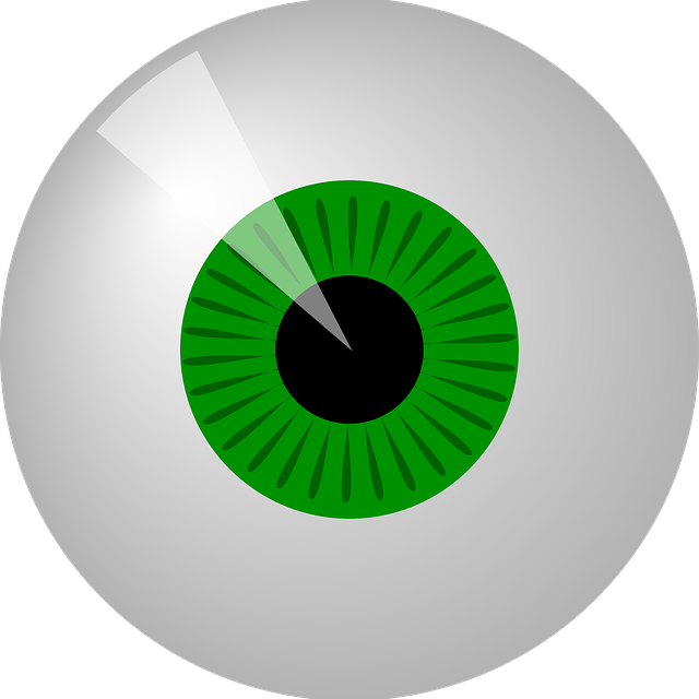 Free eye green round vector