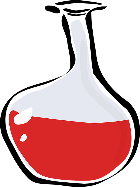 Free flask decanter beaker vector