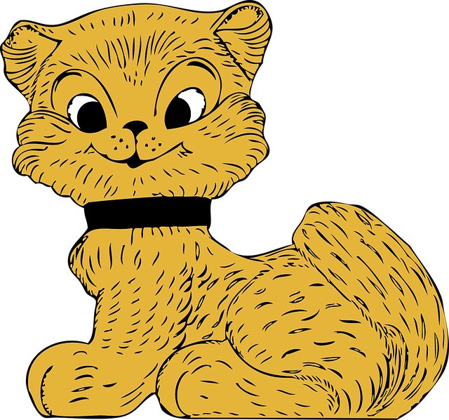 Free cat kitten smiling vector