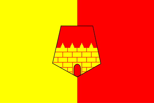 Free oujda-angad flag province vector