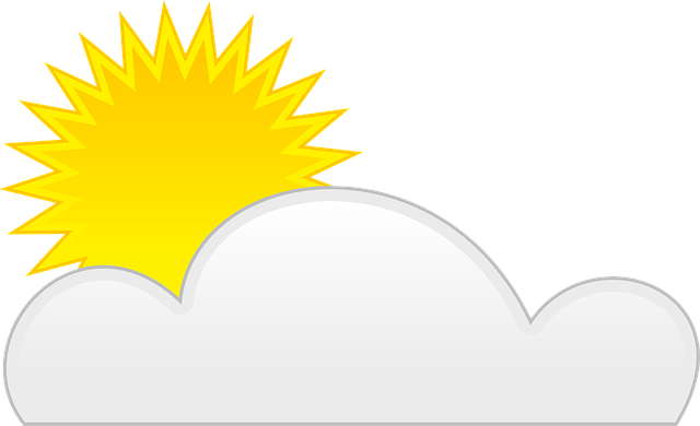 Free sun cloud sunlight vector
