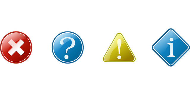 Free information warning question illustration