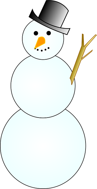 Free snowman winter december illustration