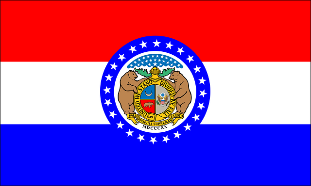 Free missouri flag state vector