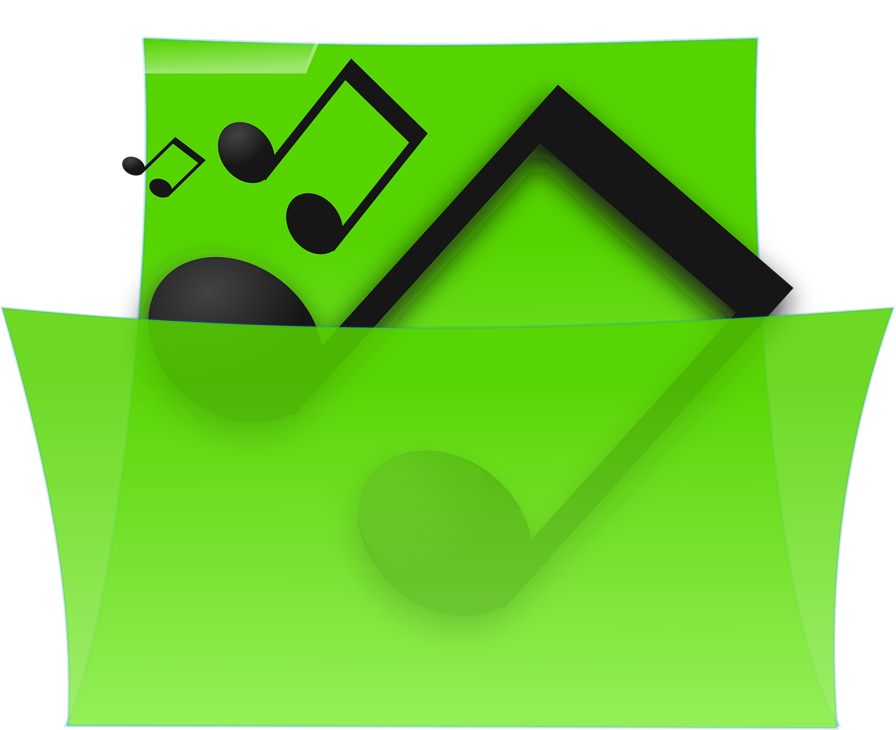 Download free HD stock image of Music Music Folder Free music music folder notes vector
