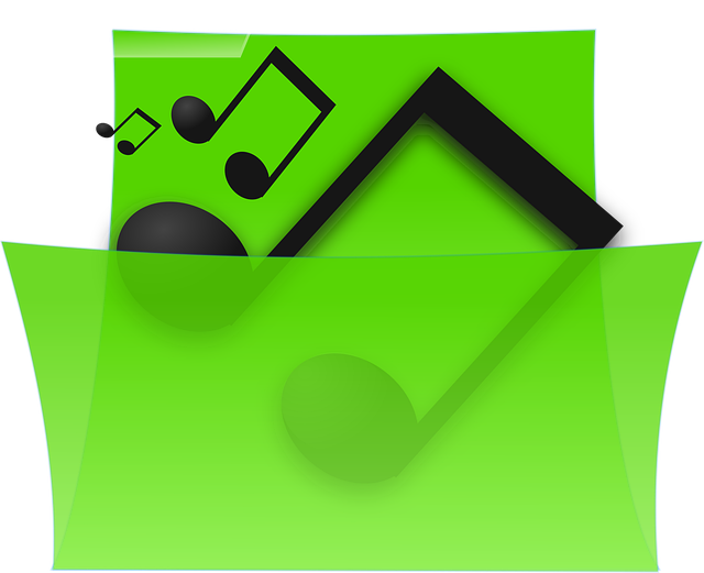 Free music music folder notes vector