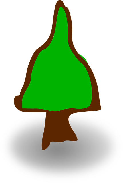 Free tree cartoon green vector