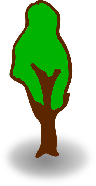 Free tree map symbol vector