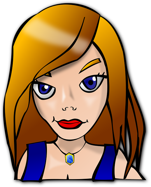 Free girl face female illustration