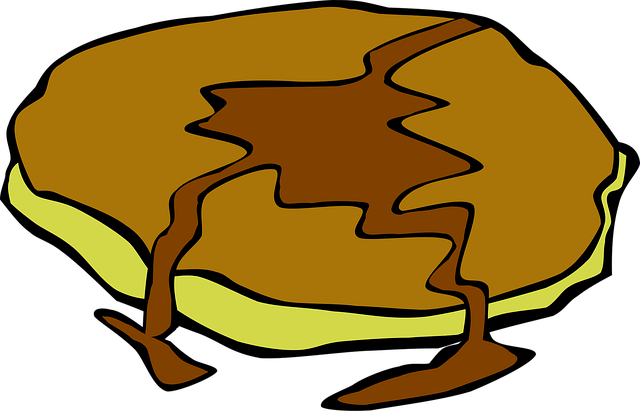 Free pancake breakfast food vector