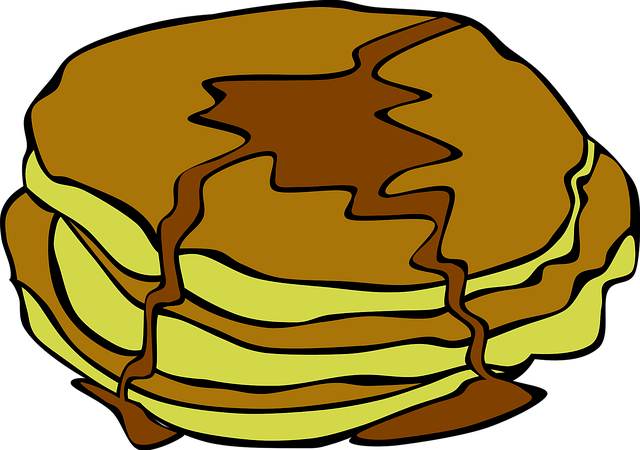 Free pancakes breakfast food vector
