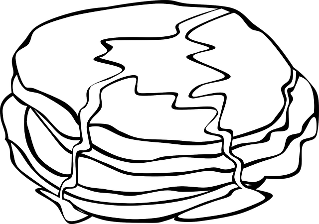 Free pancakes breakfast food vector