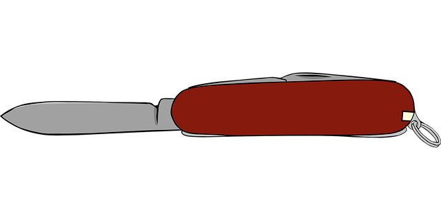 Free swiss knife blade vector