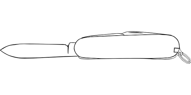Free swiss knife blade vector