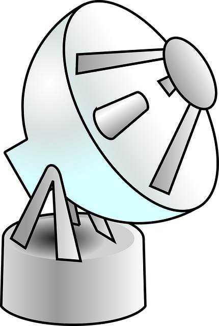 Free antenna radar dish vector