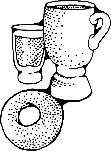 Drankjes, Donut, Ontbijt, Eten, Dranken