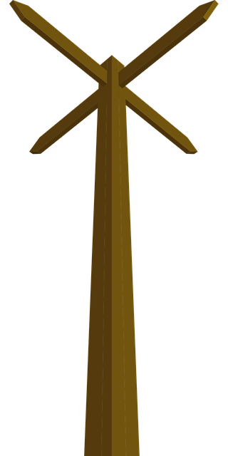 Free signpost direction sign wood vector