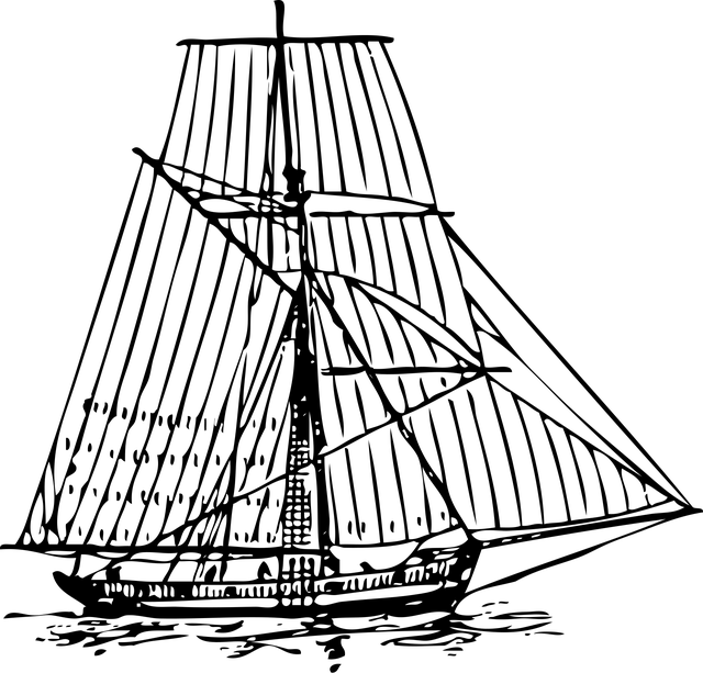 Free sailboat boat ship illustration