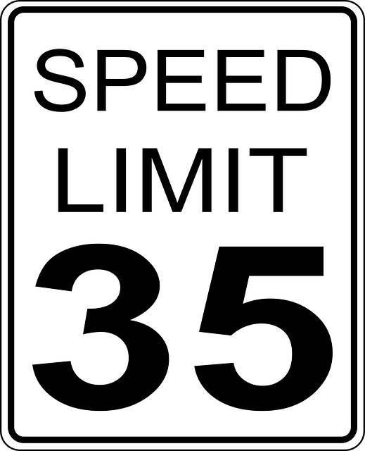 Free speed limits sign vector