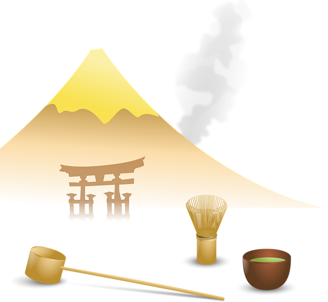 Free torii gate japanese illustration