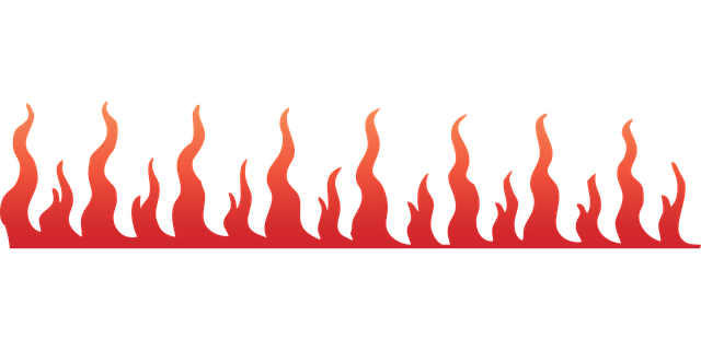 Free fire spread flames vector