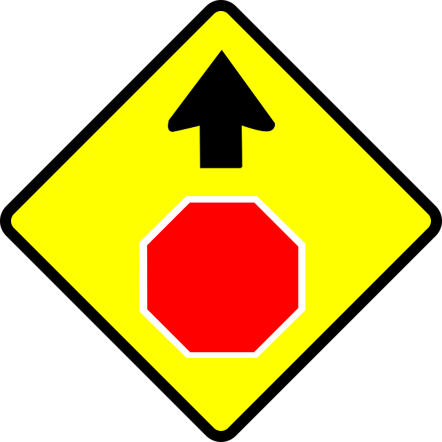 Free stop warning caution vector