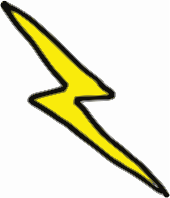Free lightening bolt thunderbolt vector