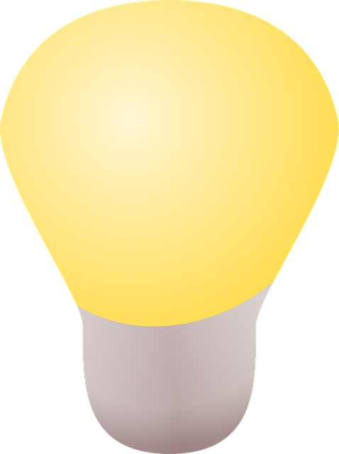 Free lightbulb idea symbol illustration