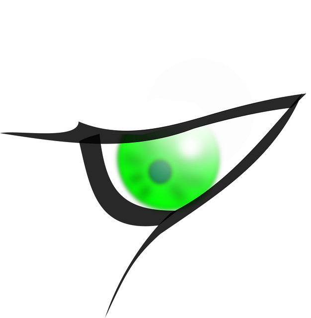 Free eye green lids vector