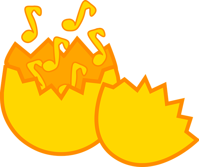 Free egg hatch music illustration