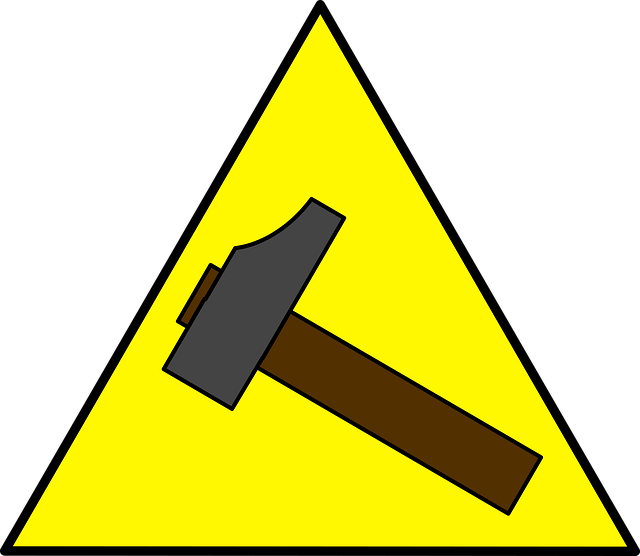 Free hammer tool handle vector