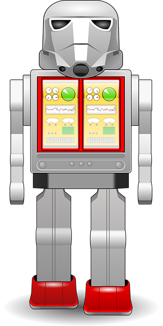 Free robot digital technology machine vector