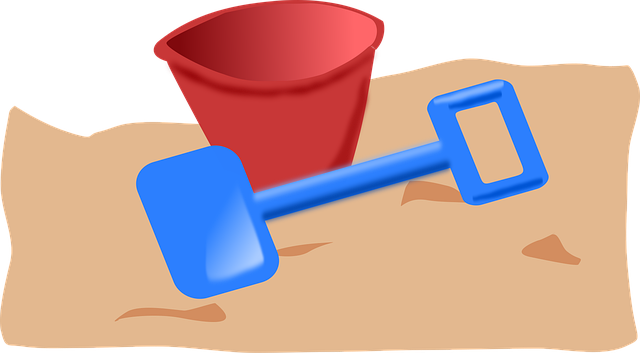 Free bucket shovel beach vector