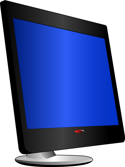 Free monitor lcd flat vector