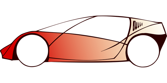 Free red sports car vector