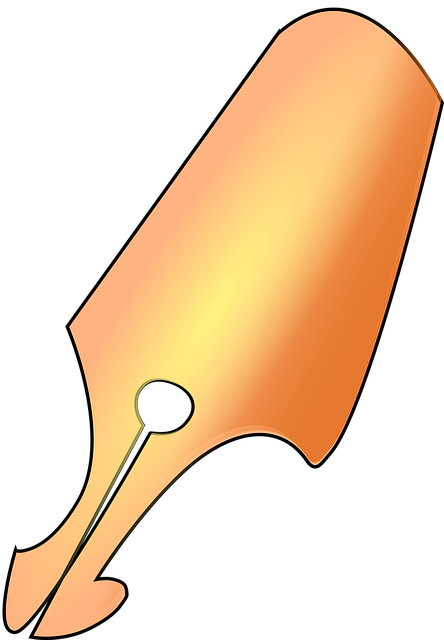 Free nib tip ink vector