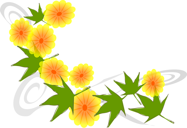 Free flowers yellow nature vector