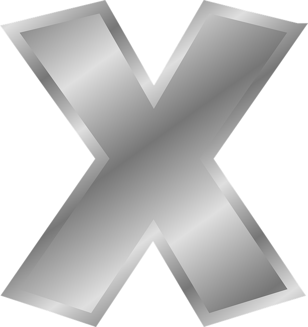Free english alphabets x vector