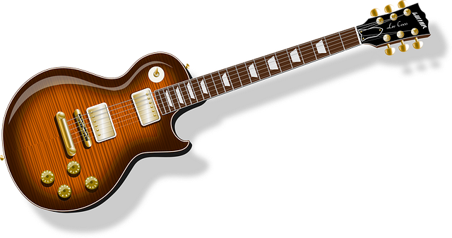 Free electric guitar instrument illustration