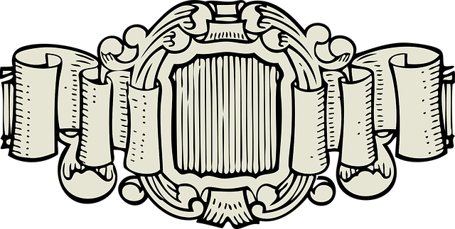 Free flourish label decorative vector