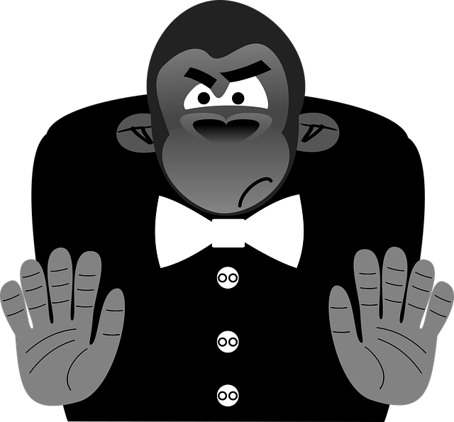 Free gorilla animal face vector