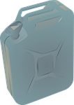 gas, can, grey