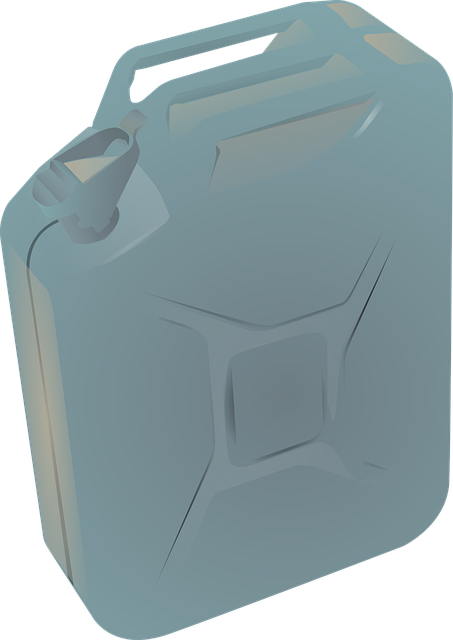 Free gas can grey illustration