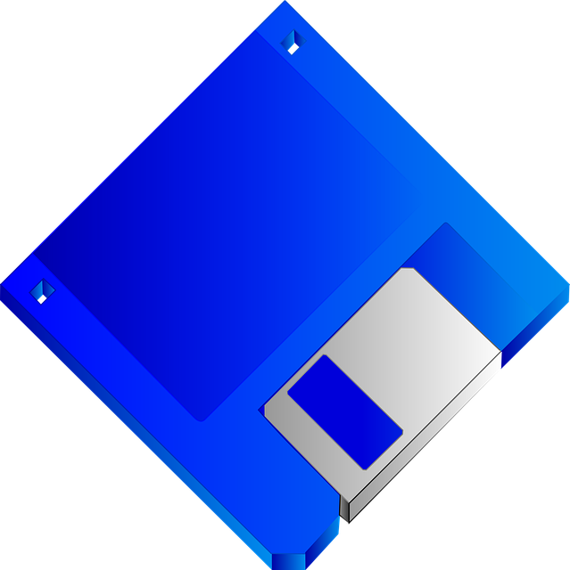 Diskett, Disk, Blå, Plate, Blank