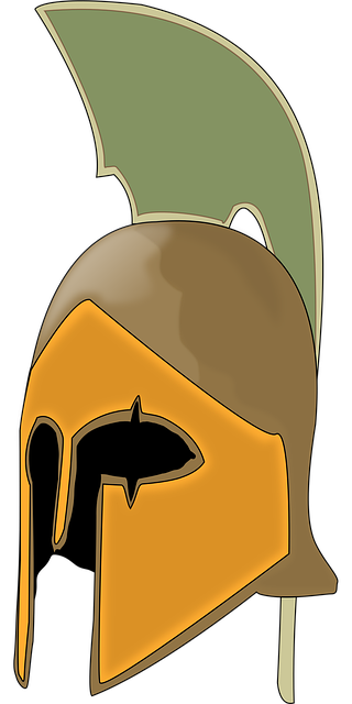 Free helmet knight roman vector